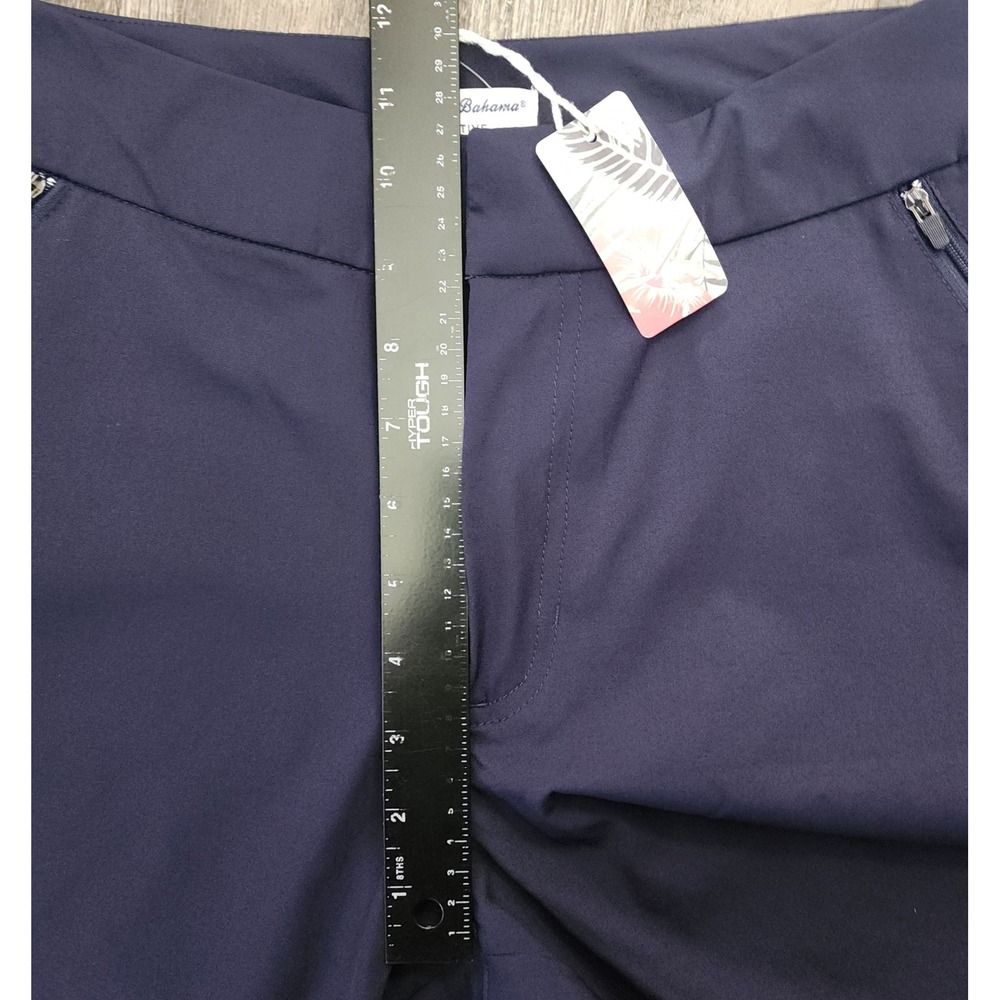 Tommy Bahama Active Shorts Womens Small Blue Zipper Pocket Golf Tennis Stretch - Picture 4 of 7